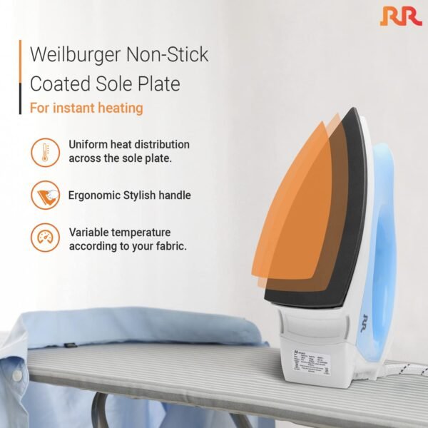 RR Dry Iron Ardent Plus 1000W (Multicolor) - Image 3