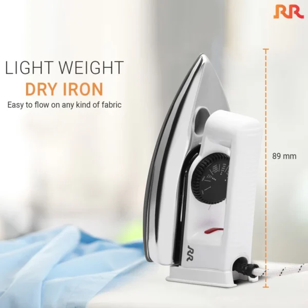 RR Dry Electric Iron Silk Flow Plus 750 W Dry Iron  (White) - Image 5