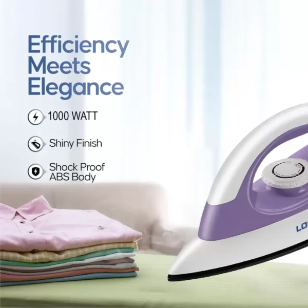 LONGWINGS Hawk L21 1000W Dry Iron (White & Purple) - Image 2